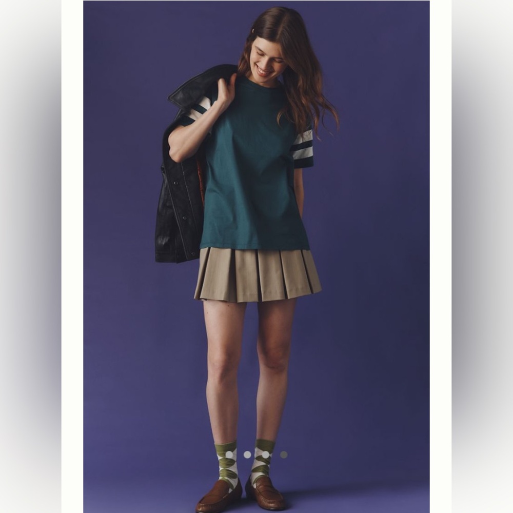 Clare V original crewneck varsity tee NWT - Picture 2 of 7